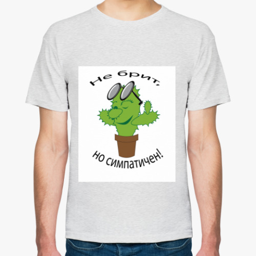 Футболка с принтом Кактус