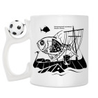 Кружка с футбольным мячиком