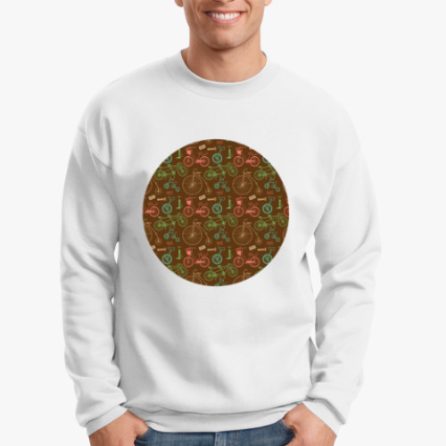 Свитшот с принтом Велосипеды