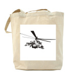 Холщовая сумка шоппер Вертолет