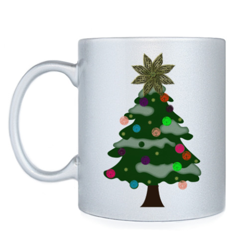 Кружка с принтом Ёлка