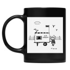 Кружка цветная UV-DTF