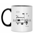 Кружка двухцветная