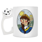 Кружка с футбольным мячиком