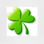 Зеленый объемный клевер