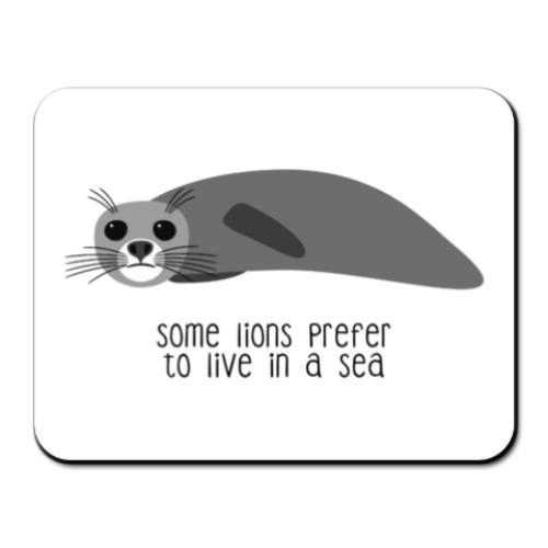 Коврик для мыши с принтом Sea Lion