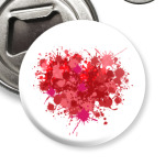 Сердце из брызг краски