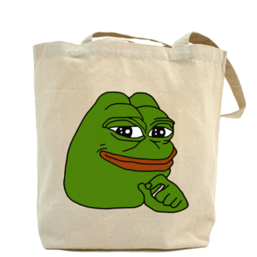 Сумка шоппер с принтом Лягушонок Пепе