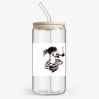 Банка с бамбуковой крышкой