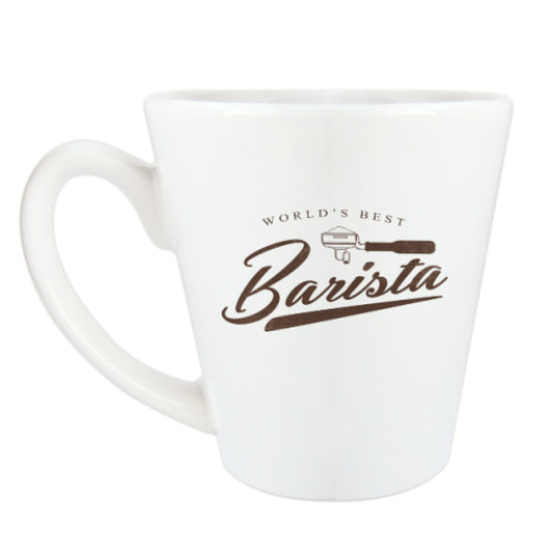 Чашка Латте с принтом World's Best Barista