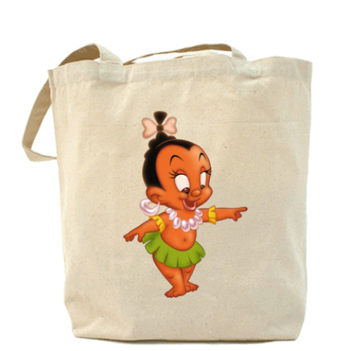 Сумка шоппер с принтом Девочка