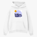 Толстовка худи оверсайз