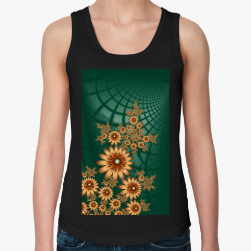 Женская майка с принтом Паутина