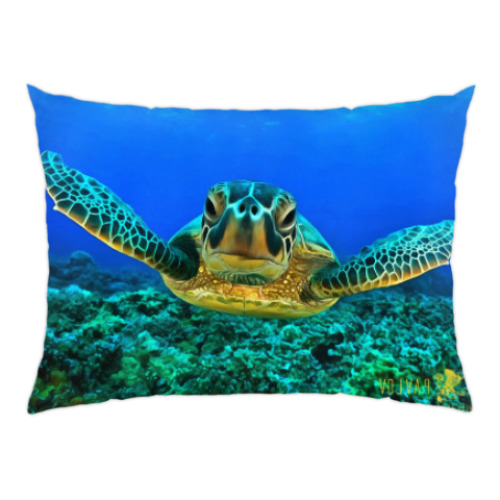 Подушка с принтом Черепаха