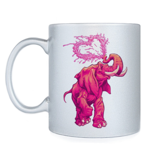 Кружка с принтом Счастливый слоник