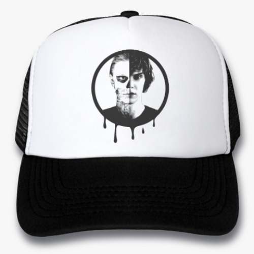 Кепка-тракер с принтом Эван Питерс(Evan Peters)/AHS