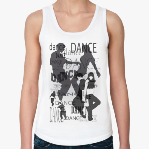 Женская майка с принтом  Танцы