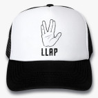 Кепка Trucker, черная Live long and prosper