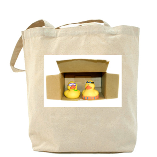 Сумка шоппер с принтом Уточки инбоксе