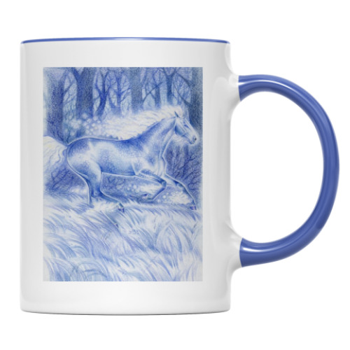 Кружка с принтом Лошадь