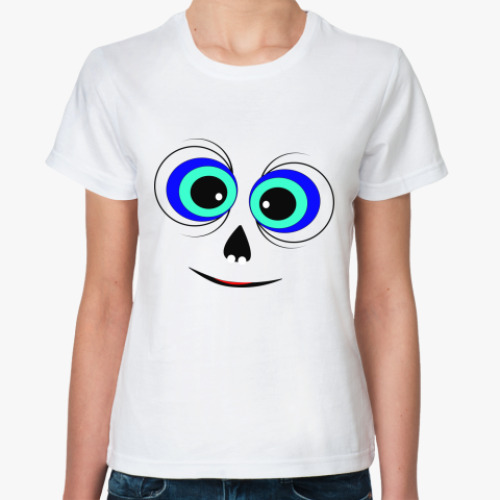 Классическая футболка с принтом  'Ети'