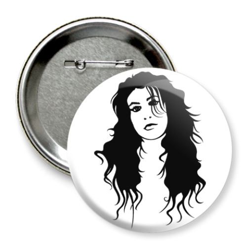 Значок 75мм с принтом Amy Winehouse