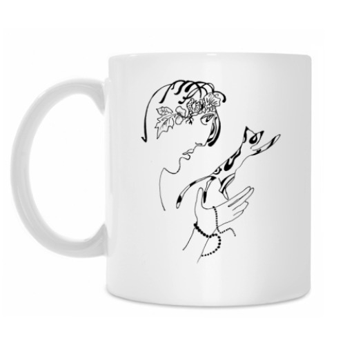 Кружка с принтом Коты в полете