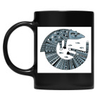 Кружка цветная UV-DTF