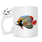 Кружка с футбольным мячиком
