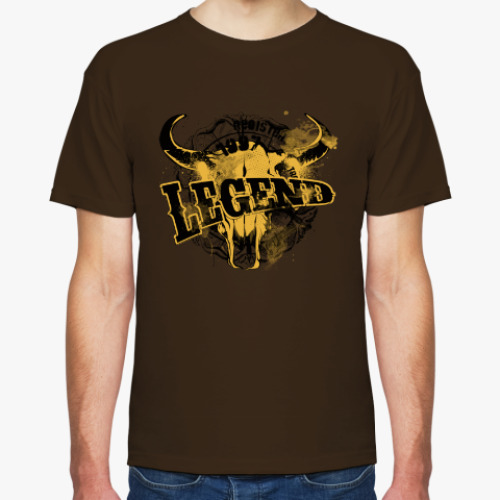 Футболка с принтом буйвол