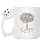 Кружка с футбольным мячиком