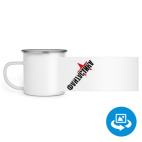 Кружка металлическая белая (круговая запечатка)