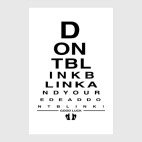 Постер 30 х 45 см Don't Blink