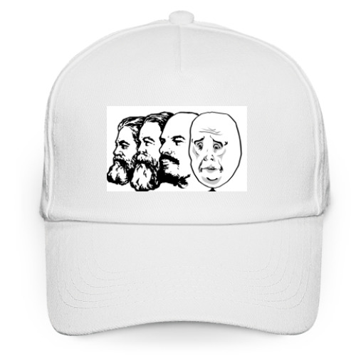 Кепка бейсболка с принтом Мир, труд, май, ладно