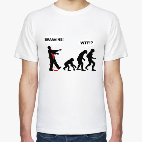 Футболка с принтом  'Brains!!!'