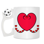 Кружка с футбольным мячиком