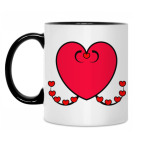 Кружка двухцветная