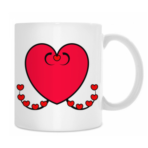 Кружка с принтом Сердце