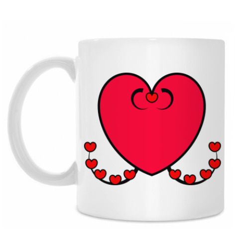 Кружка с принтом Сердце