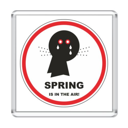 Магнит с принтом 'Времена года'