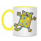 Двухцветная кружка Коты