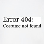 Error 404: Costume not found