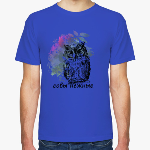 Футболка с принтом Совы Нежные