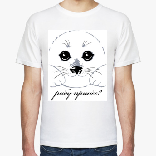 Футболка с принтом Позитивный Белек