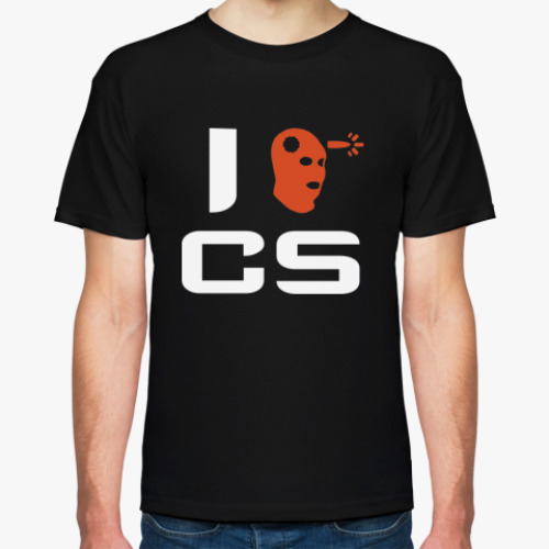 Футболка с принтом Я люблю CS