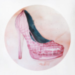 pink shoes
