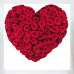 Сердце из роз