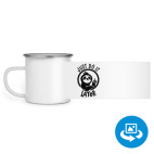 Кружка металлическая белая (круговая запечатка)