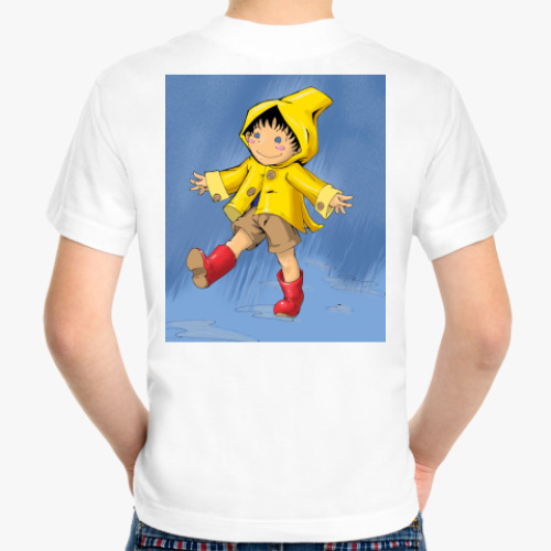 Детская футболка с принтом Лужи