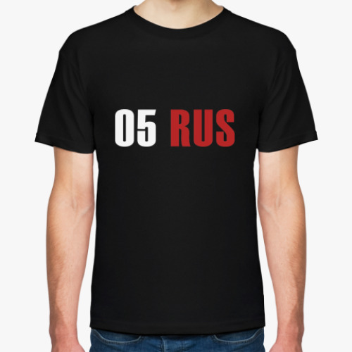 Футболка с принтом 05RUS - Республика Дагестан